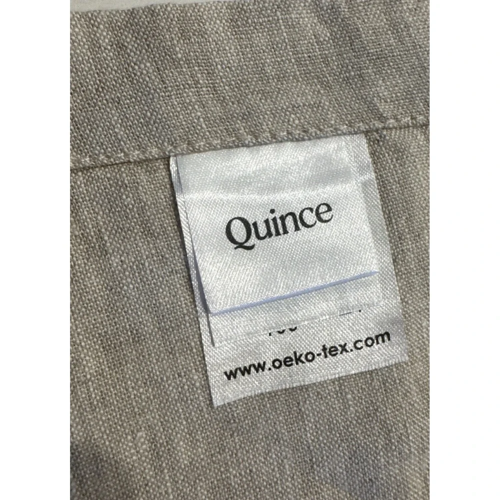 Quince 100% Linen Napkin Light Beige Coastal Minimalist Replacement